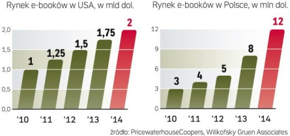statystyki rozwoju rynku publikacji elektronicznych w Polsce / ebooki